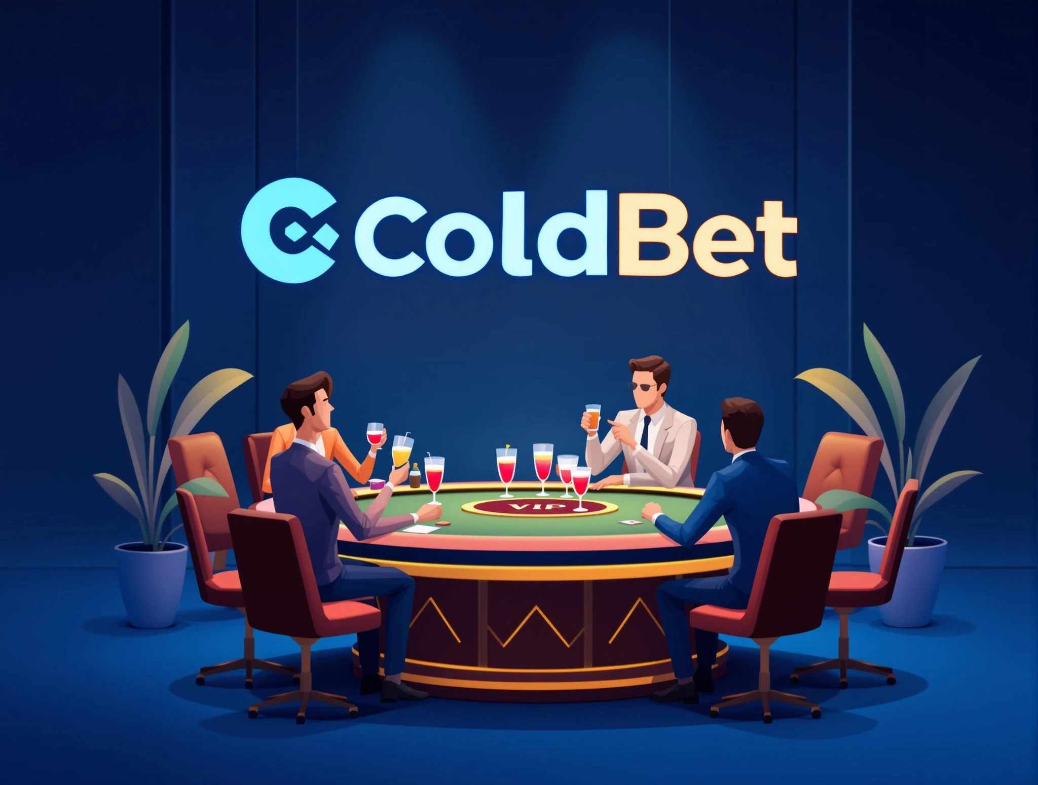 Coldbet casino bonus chips and logo
