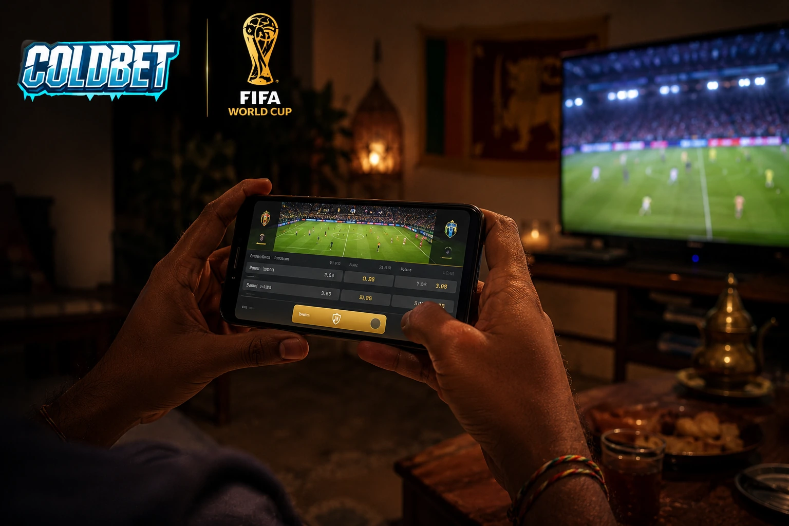 Live betting on FIFA World Cup 2026 from Sri Lanka – in-play odds on mobile at night